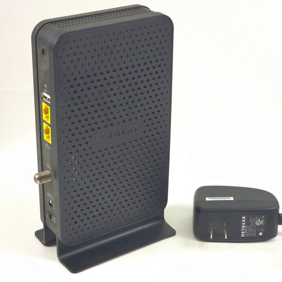 Netgear N600 C3700 DOCSIS 3.0 WiFi Cable Modem Router FULLY TESTED & FUNCTIONAL - Picture 3 of 7
